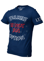 Failure Is Not An Option T-Shirt Navy Blue Men's - Loyalty Vibes