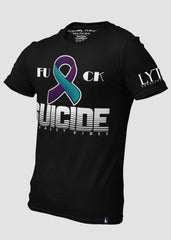 Fk Suicide T-Shirt Black White Teal Purple - Loyalty Vibes