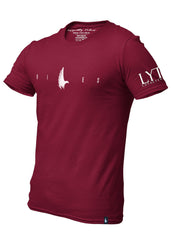 Flex Logo T-Shirt Maroon Men's - Loyalty Vibes