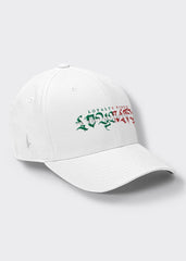 Gente Fitted Hat White - Loyalty Vibes
