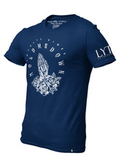 Hold Me Down T-Shirt Navy Blue Men's - Loyalty Vibes