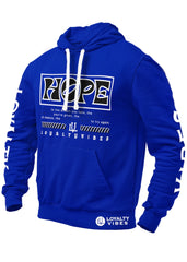 Hope Graphic Hoodie Blue - Loyalty Vibes