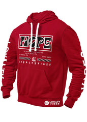 Hope Graphic Hoodie Maroon - Loyalty Vibes