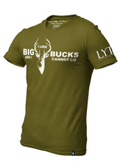 I Like Big Bucks T-Shirt Military Green Men's - Loyalty Vibes