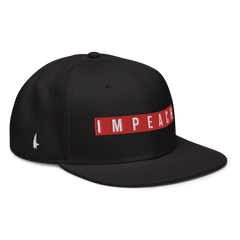 Impeach Snapback Hat Black Red OS - Loyalty Vibes