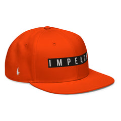 Impeach Snapback Hat Tiger Orange OS - Loyalty Vibes