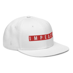 Impeach Snapback Hat White Red OS - Loyalty Vibes