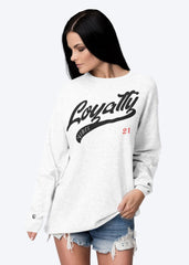 Loyalty Force Sweatshirt White - Loyalty Vibes