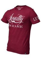 Loyalty Is Rare T-Shirt Maroon - Loyalty Vibes