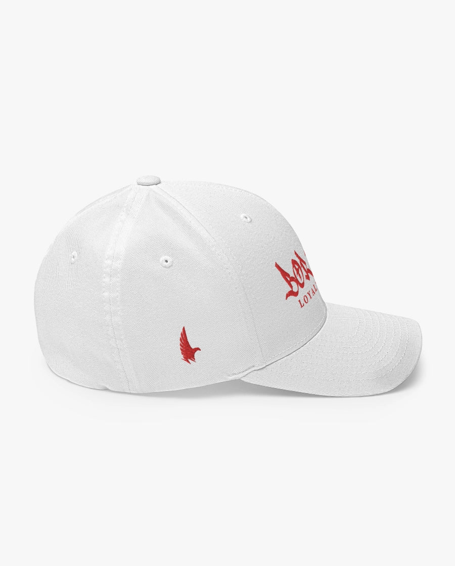 Loyalty Vibes Boricua Fitted Hat White/Red Right
