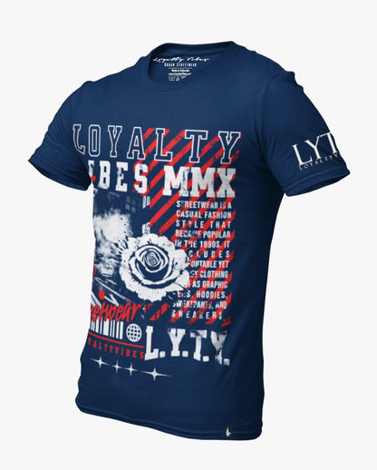 Loyalty Vibes City Of Love Tee Navy