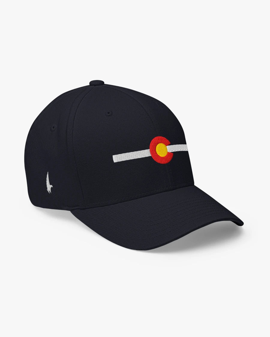 Loyalty Vibes Classic Colorado Fitted Hat Dark Navy