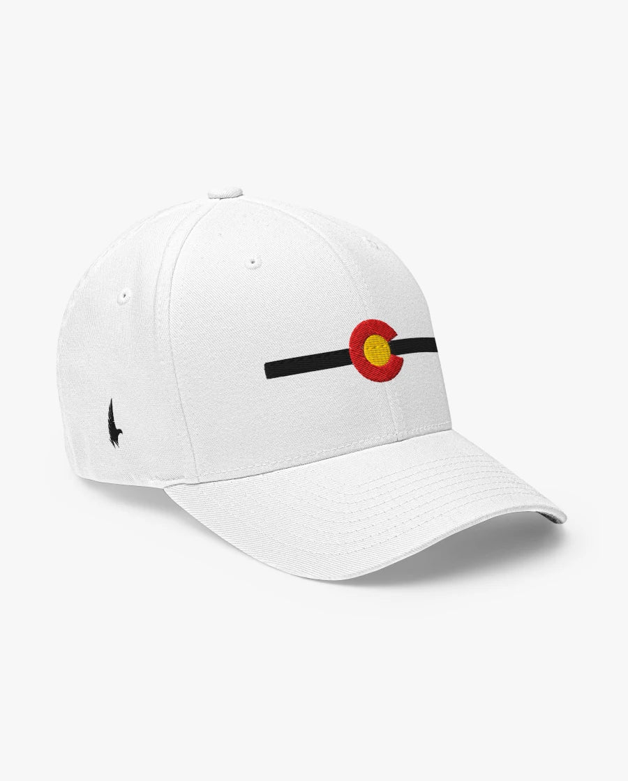 Loyalty Vibes Classic Colorado Fitted Hat White