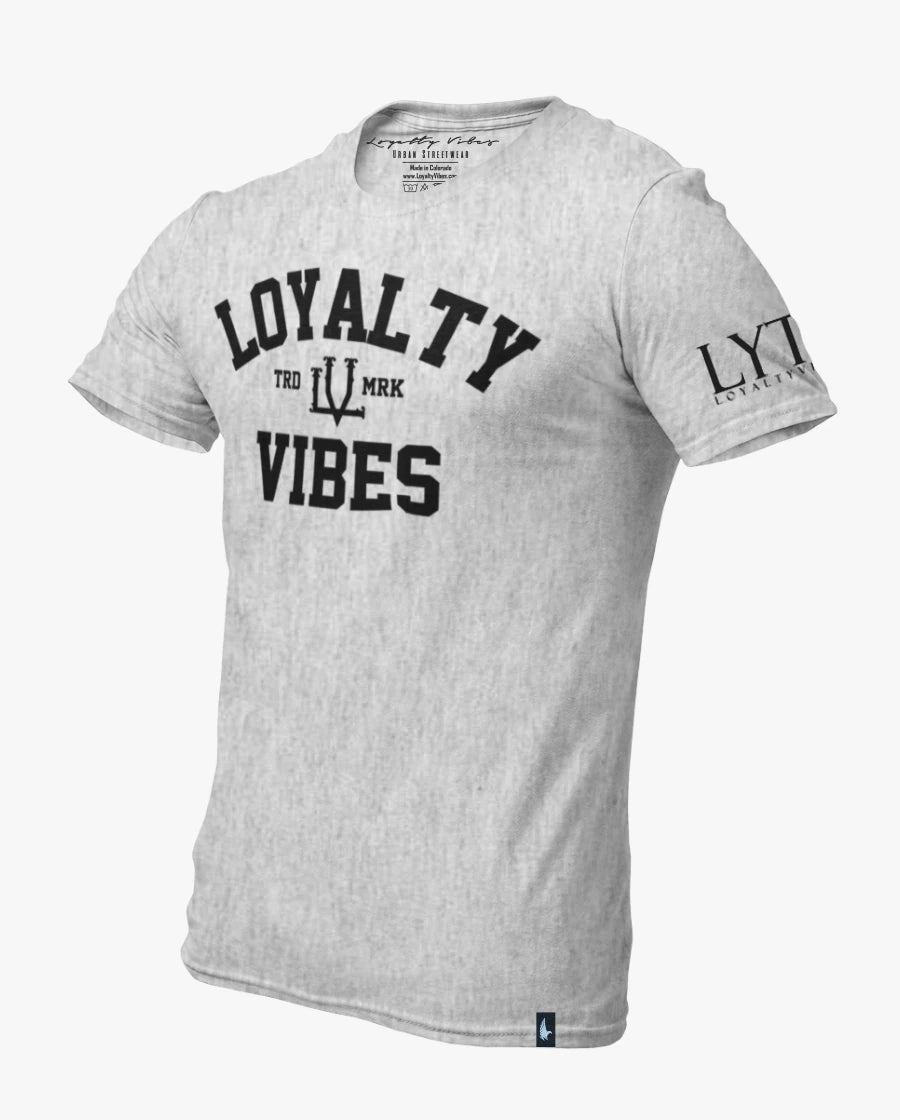 Loyalty Vibes Classic Loyalty Tee Heather Gray Black