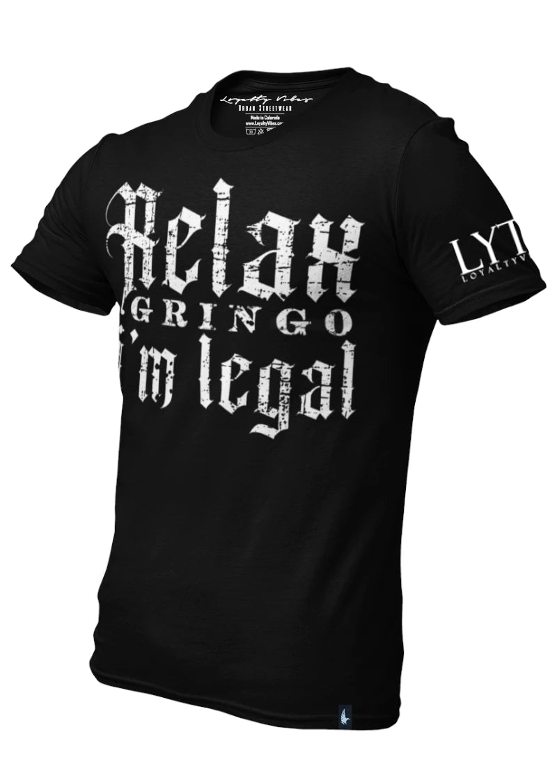 Loyalty Vibes Loyalty Vibes Classic Relax Gringo I'm Legal T-Shirt Black