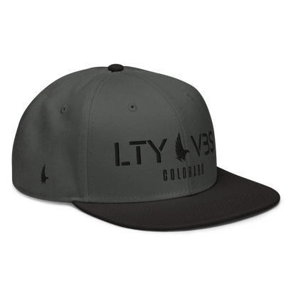 Loyalty Vibes Colorado Unit Snapback Hat Charcoal Grey Black Black OS Loyalty Vibes