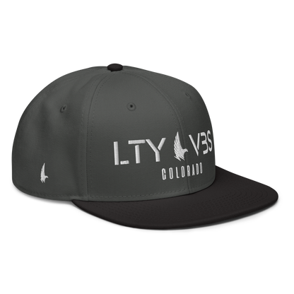 Loyalty Vibes Colorado Unit Snapback Hat Charcoal Grey White Black OS Loyalty Vibes