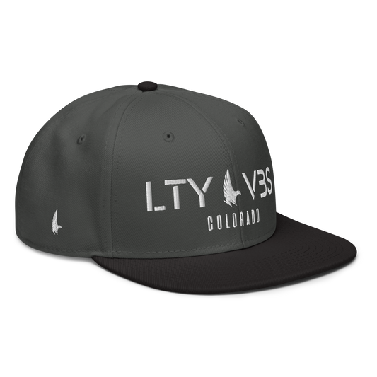 Loyalty Vibes Colorado Unit Snapback Hat Charcoal Grey White Black OS Loyalty Vibes