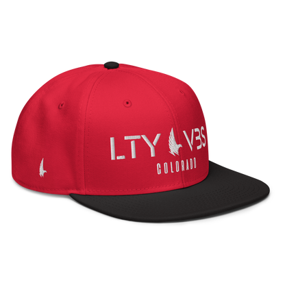 Loyalty Vibes Colorado Unit Snapback Hat Red White Black OS Loyalty Vibes