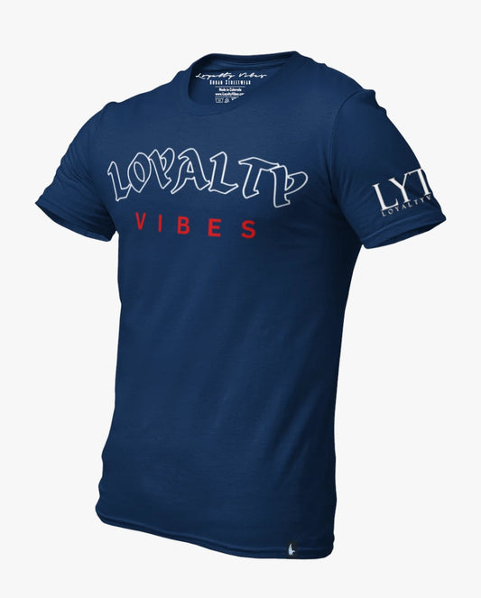 Loyalty Vibes Core T-Shirt Navy Loyalty Vibes