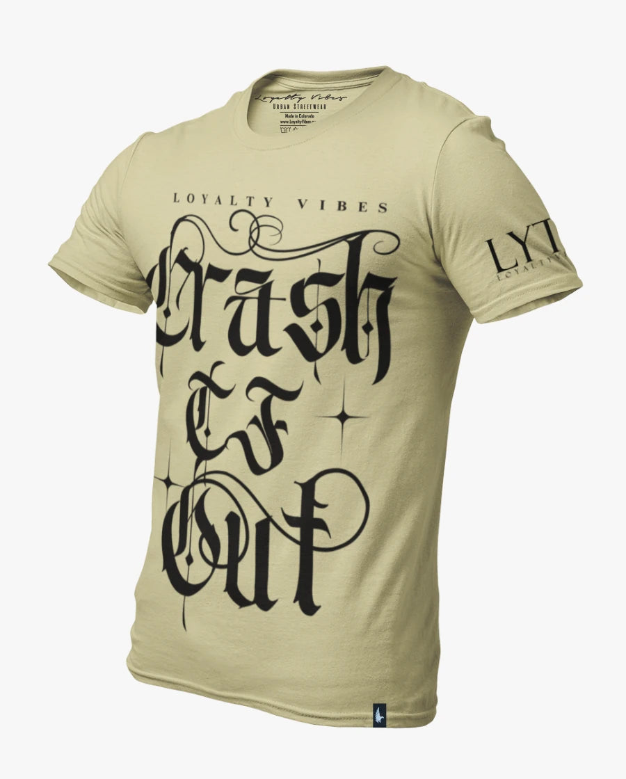 Loyalty Vibes Crash TF Out Tee Khaki Black