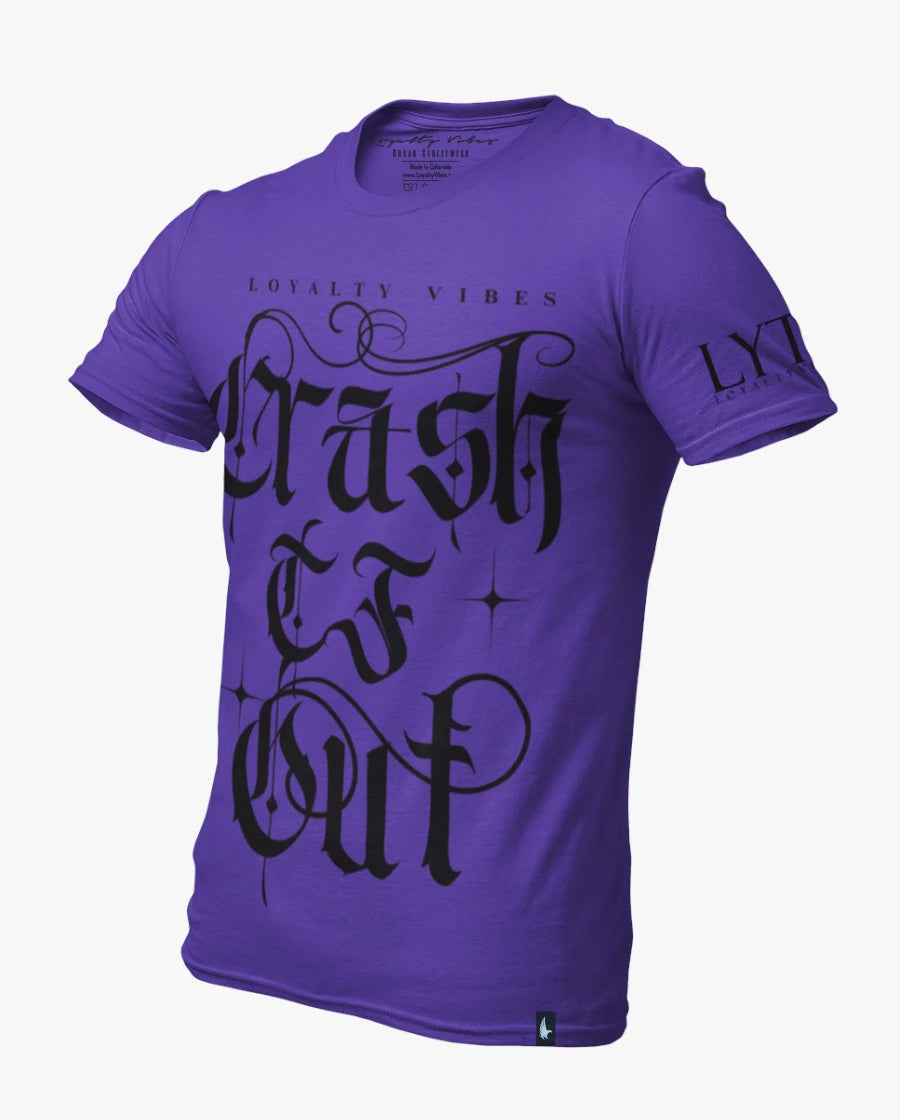 Loyalty Vibes Crash TF Out Tee Purple Black