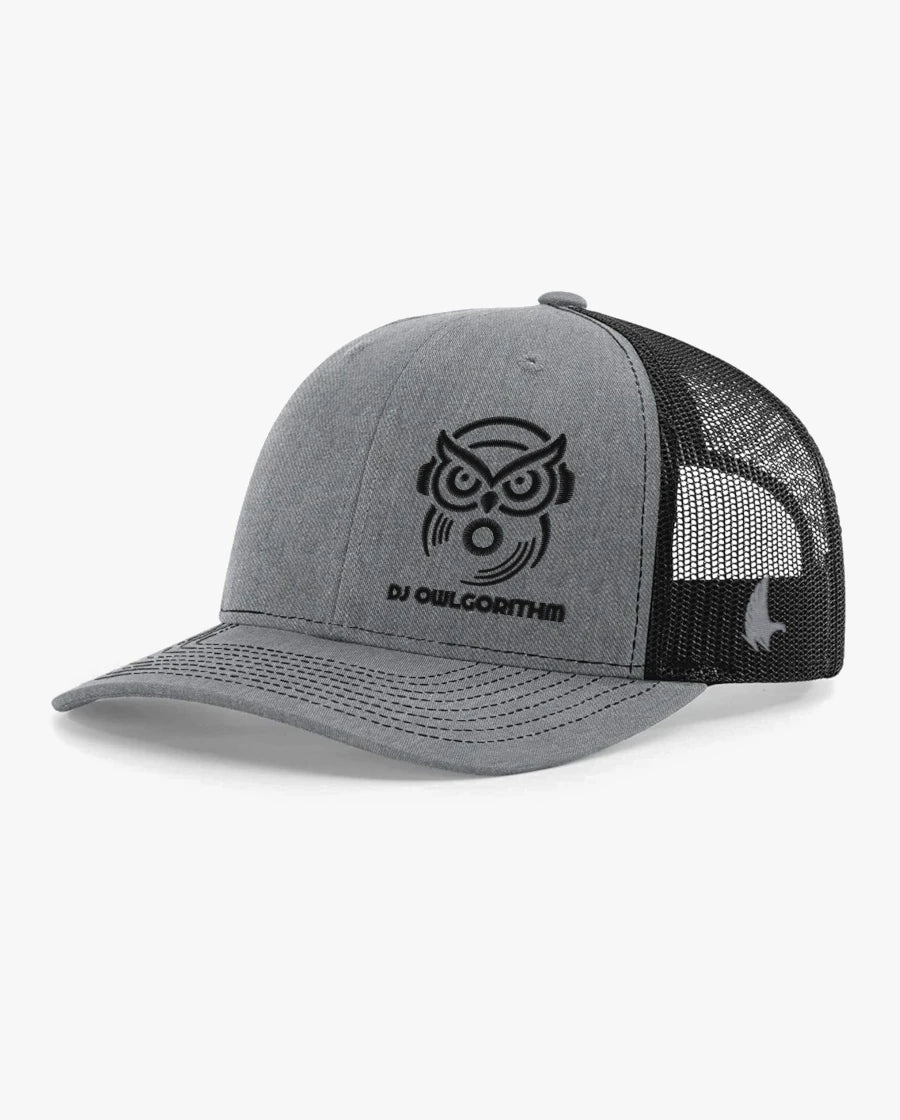 Richardson 112 Custom Trucker Hats Black Heather Gray Black Adjustable