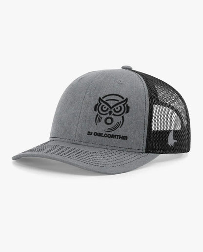 Richardson 112 Custom Trucker Hats Black Heather Gray Black Adjustable