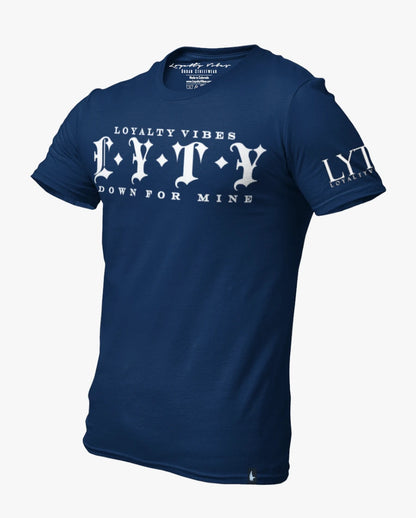 Loyalty Vibes Down For Mine Tee Navy