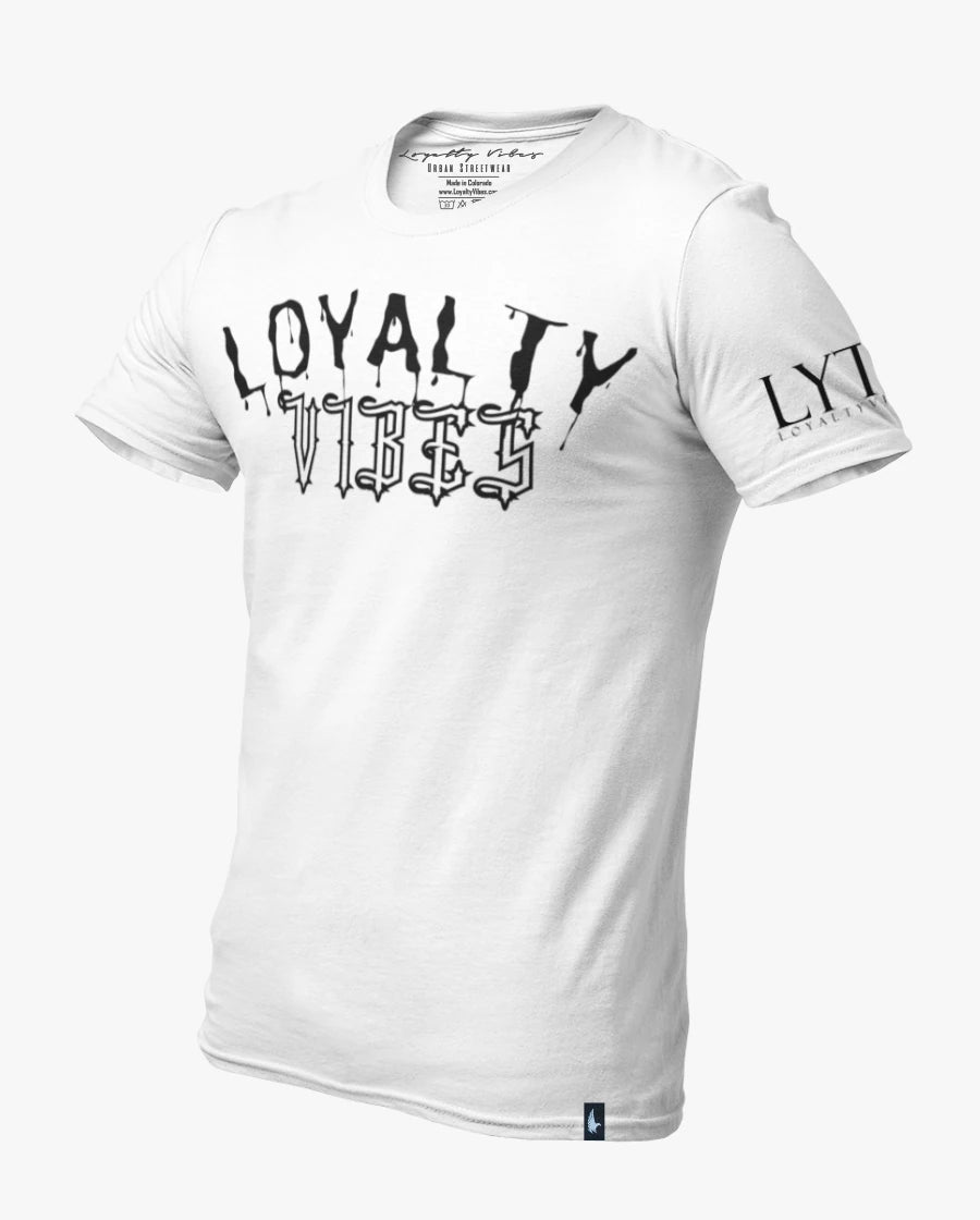 Loyalty Vibes Drip Tee White
