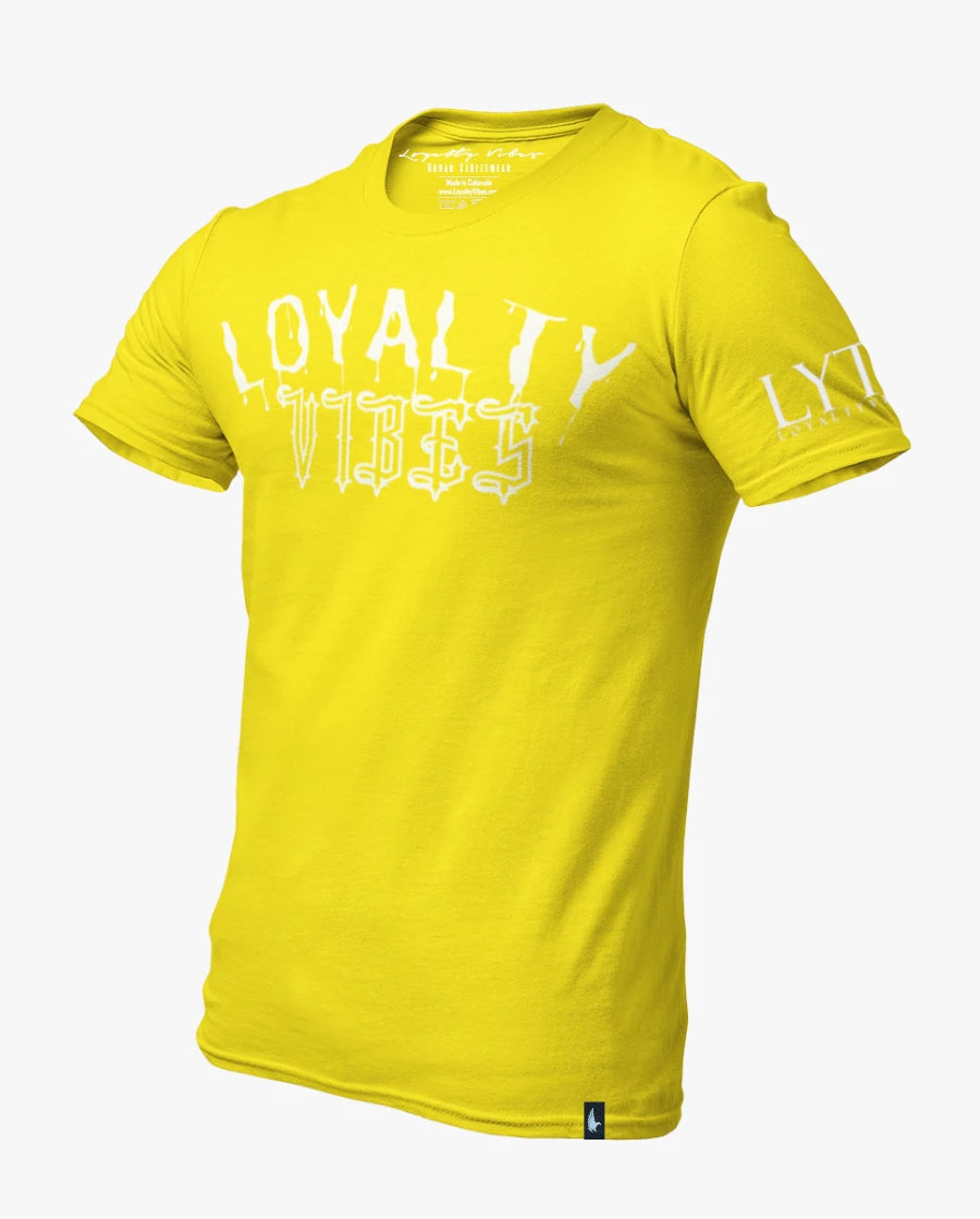 Loyalty Vibes Drip Tee Yellow