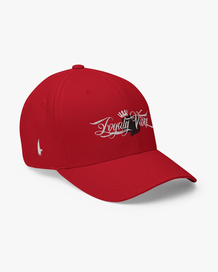 Loyalty Vibes Fitted Hat Red