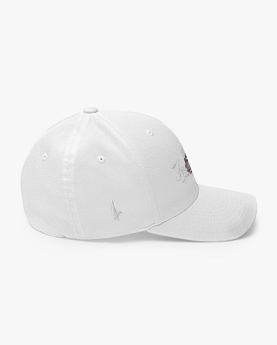 Loyalty Vibes Fitted Hat White Right