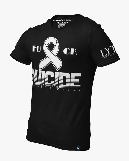 Loyalty Vibes Fk Suicide T-Shirt Black Loyalty Vibes