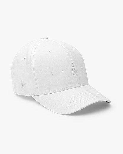 Loyalty Vibes Flex Logo Fitted Hat Whiteout