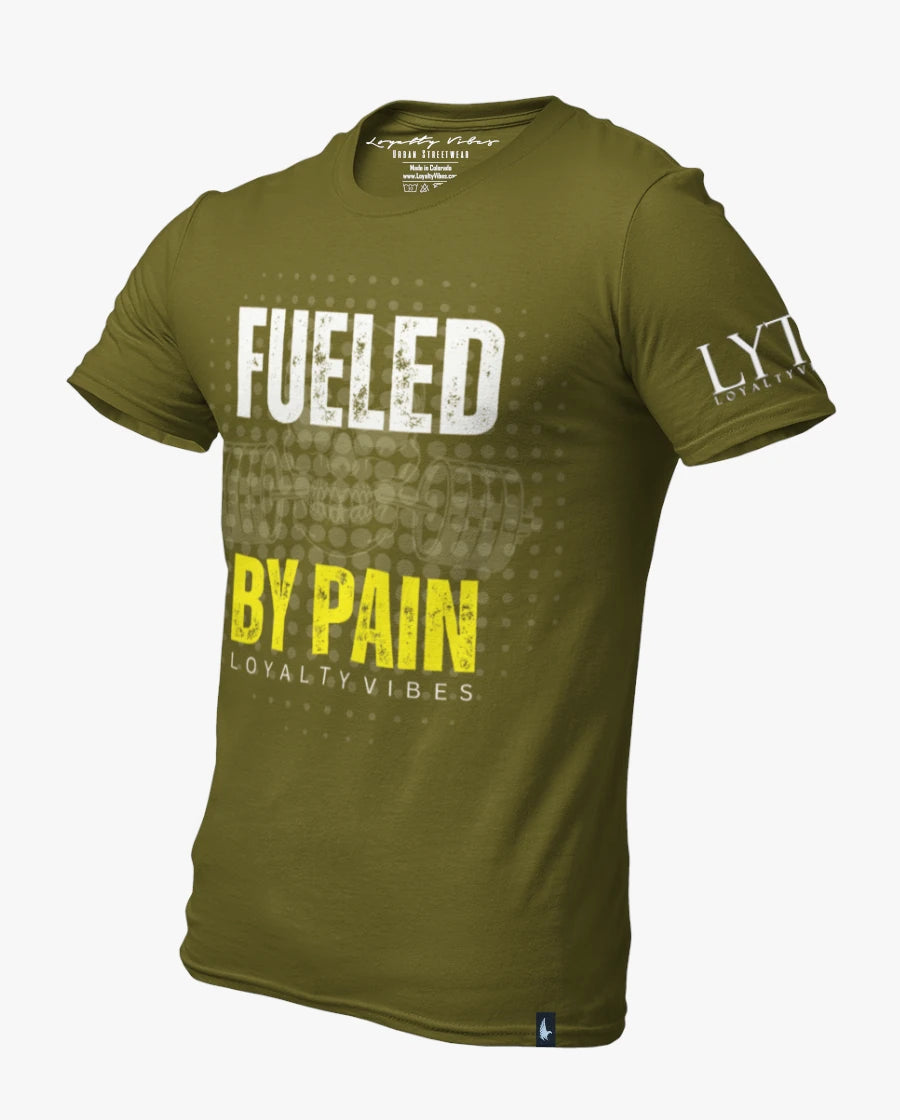 Loyalty Vibes Fueled By Pain Tee Military Green / Yellow