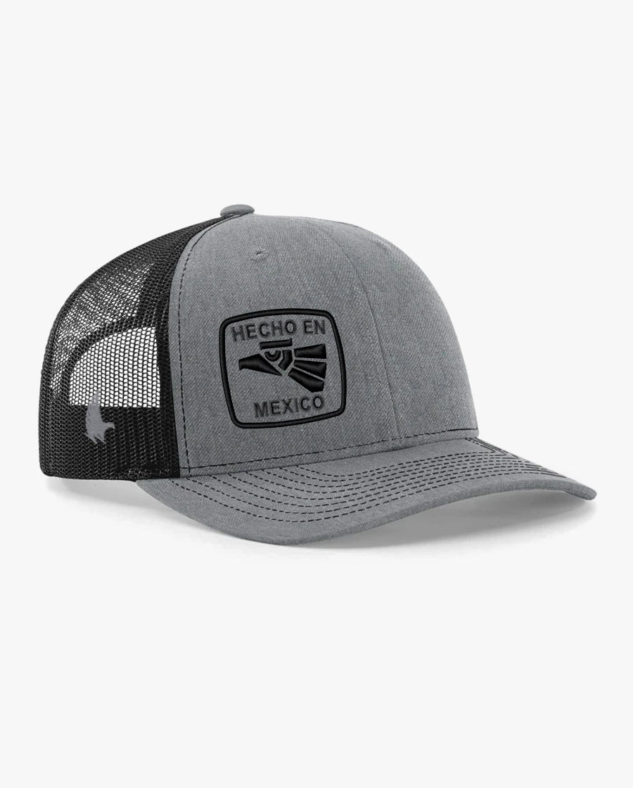 Loyalty Vibes Hecho En Mexico Trucker Hat Black Heather Gray Black Adjustable Loyalty Vibes