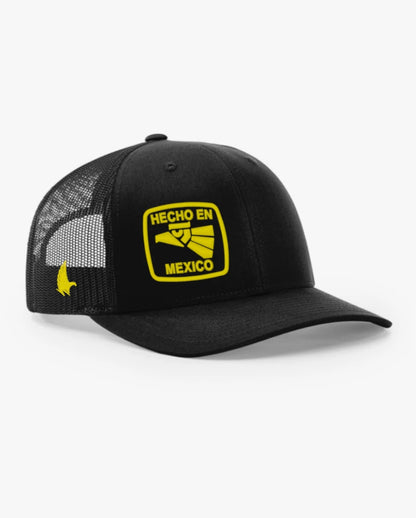 Loyalty Vibes Hecho En Mexico Trucker Hat Black Yellow Adjustable Loyalty Vibes