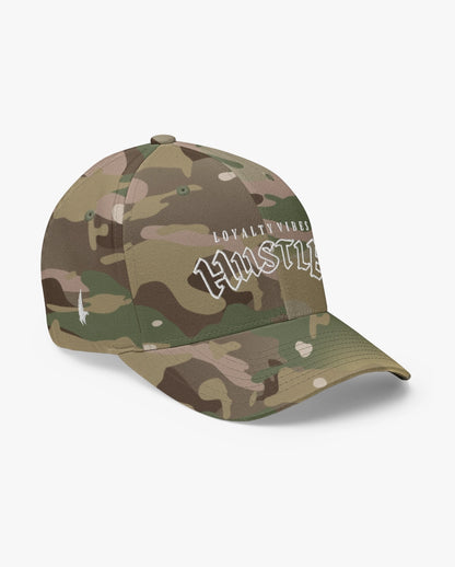 Loyalty Vibes Hustle Fitted Hat Camo