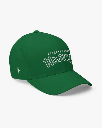 Loyalty Vibes Hustle Fitted Hat Green