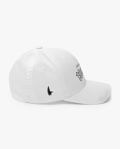 Loyalty Vibes Hustle Fitted Hat White Right