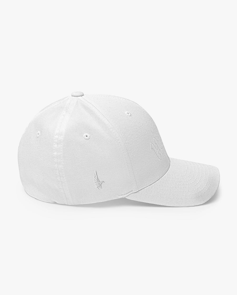 Loyalty Vibes Hustle Fitted Hat Whiteout Right