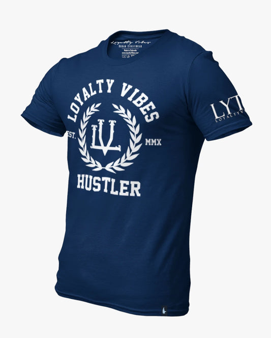 Loyalty Vibes Hustler T-Shirt Navy
