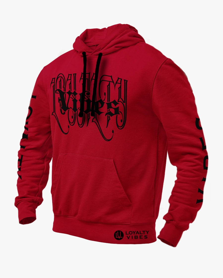 Loyalty Vibes Impulse Hoodie Maroon Black