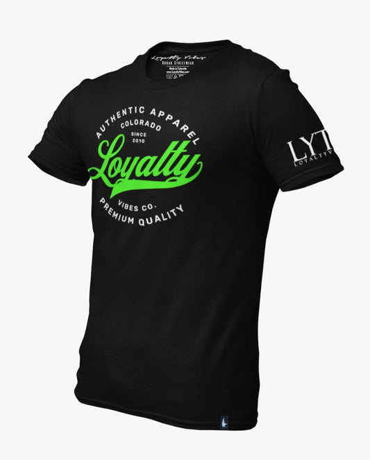 Loyalty Vibes Legacy Loyalty Tee Black Green