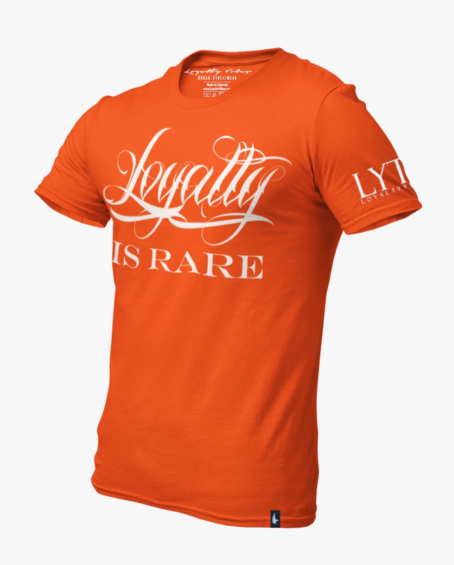 Loyalty Vibes Loyalty Is Rare T-Shirt Orange Loyalty Vibes