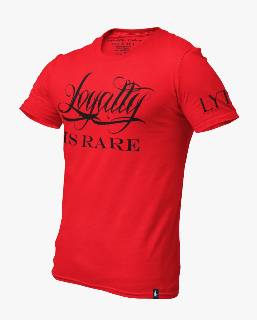 Loyalty Vibes Loyalty Is Rare T-Shirt Red Black Loyalty Vibes
