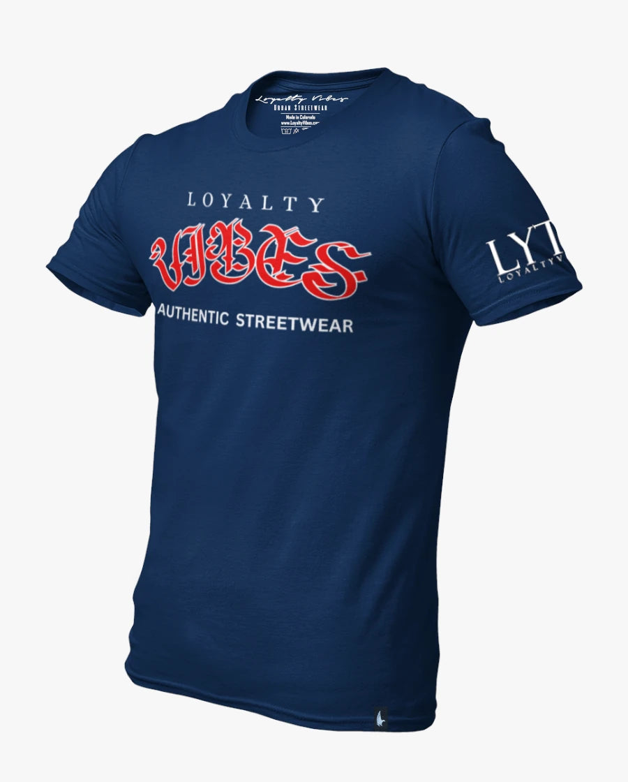 Loyalty Vibes Menace T-Shirt Navy