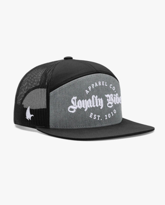 Loyalty Vibes Monarch Deck Hat Black Heather Grey White