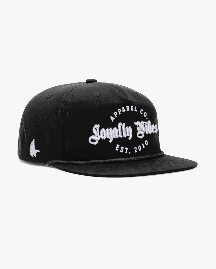 Loyalty Vibes Monarch Golfer Snapback Hat Black SS